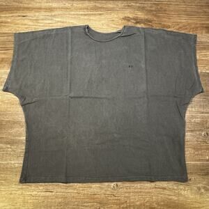 Yeezy YZY Vultures ¥$ T Shirt Size 2 Charcoal Boxy Oversized Korea NWOT